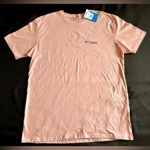 Columbia Sportswear Men’s Pink T-Shirt PFG Fishing Short Sleeve Cotton Size XL